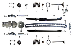 Arm Shaft Exhaust Valve Rocker
