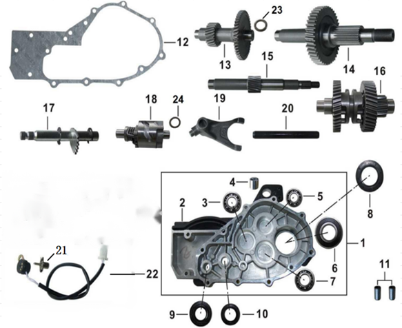 SHAFT SHIFT FORK GUIDE